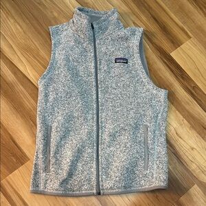 Patagonia Heathered Gray Fleece Vest